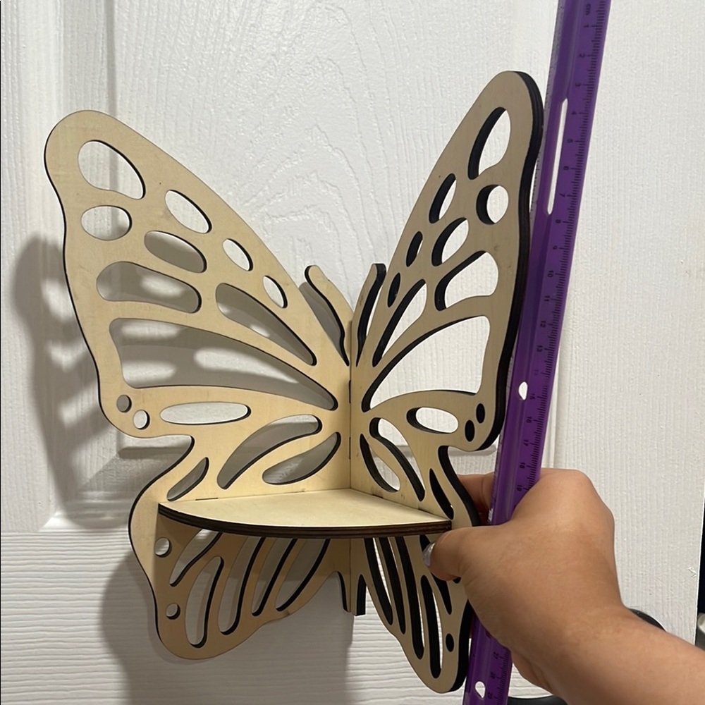 Butterfly Wall Shelf - Cream